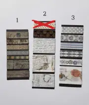 Washi Tape Samples, 20 Inches - Vintage, Alice in Wonderland, Cute
