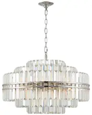 Crystorama Hayes 16-Light Polished Nickel Chandelier