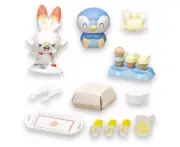 Pokemon TAKARA TOMY Poke Peace House Let′s Party Doll Set Piplup Scorbunny