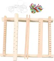 KALLORY Wooden Loom Weaving Loom Stitch Mini Sewing Machine Stitching Machine Tablet Tools Boys Sewing Kit Handheld Clothes Sewing Machine Looms