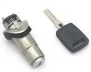 DEMULAX Complete Lock Set Ignition Switch Left Door Trunk Lock Barrel Cylinder, for, A6 C5 4B 4D0905855G 4B0905851B Car Lock Cylinder(A6 Trunk)