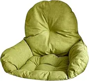 QLoztyse Hanging Basket Egg Chair Cushion for Library and Bookstore with Removable Backrest, Green, as described