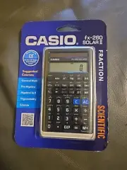 Casio FX-260 Solar II Calculator -Fraction-Scientific/ New
