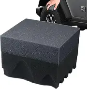 Tire Applicator - Tire Shine Brush | Absorbent Reusable Wax Pad Wave Design Foam for Glass Polishing RV Truck Paint Decontamination