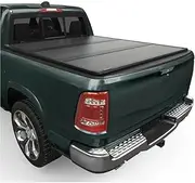 ALCYBD FRP Hard Tri-fold Truck Bed Tonneau Cover Fits Compatible for Dodge Ram 1500 2009 2010 2011 2012 2013 2014 2015 2016 2017 2018 2019 2020 2021 2022 2023 2024 2025 5.7ft Bed Without Rambox
