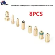 DIY 8pcs Butane Gas Refill Adapter For S T Dupont Dun hill Lighter