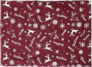 [generic] Women Christmas Long Scarf Silver Foil Reindeer Snowflake Shawl