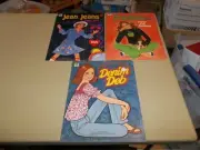 Vintage Lot 3 Whitman Paper Dolls Booklets Uncut--1970's