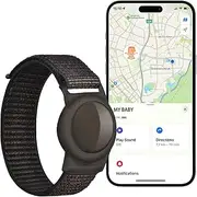 [EGLANCLIFM] GPS Tracker for Kids (iOS only), Teen, Special Needs, and Elderly - Real-Time Mini Locator Watch Band with No Monthly Fee - Hidden Tracking Device for iOS - Works with Apple Find My