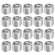 20Pcs Helical Threaded Inserts, 7/16"-14x1.5D Stainless Steel Threaded Socket