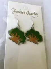 Disney Animal Kingdom "Tree of life Life" Earrings w/ .925 Sterling Silver Hooks