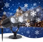 2024 New Christmas Projector Lights Outdoor, LED Dynamic Christmas Snowflake