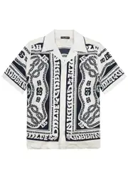 Dolce & Gabbana Printed Silk-satin Shirt - White And Black - 38 (IT48 / M) 38 (IT48 / M)
