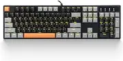 E-YOOSO Z-14 Gaming Mechanical Keyboard red Switch 104 Keys, LED Backlit Computer Keyboard for Games and Work, Black&Grey