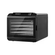 Devanti Food Dehydrator 6 Trays Dryer Touch Control Timer Black