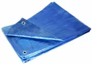UST 12' x 12' Blue Poly Tarp Economy Lightweight Waterproof Cover Camping