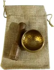 Generic Tibetan Singing Bowls Set of His Tibetan with A Versatile Meditation Bowl Hammered By Hand for The Meditation of, Type B
