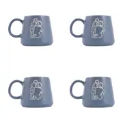 4x Splosh Heartfelt Dad 440ml Stoneware Mug Coffee/Tea Cup Tableware Blue