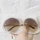 [二手] Chloe 孫芸芸款 經典大圓框墨鏡 金邊漸層茶色 太陽眼鏡 （保證正品）