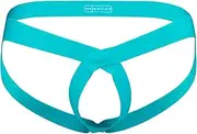[JINSHI] Men's Open Front Jockstrap Underwear Male Sexy G-String Thong with Hollow Out Design