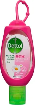 Dettol Healthy Touch Instant Hand Sanitiser Soothe with Chamomile Pink Clip, ...