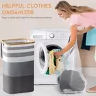 110L large dirty laundry hampers with Collapsible and Removable Bag,Tall laundry