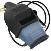 BLACK Fox 40 SONIK BLAST CMG Whistle Official Coach Safety Rescue FREE LANYARD