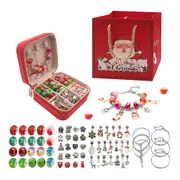 66Pcs Christmas Jewelry Making kit DIY Bracelet Charms with Jewelry Box