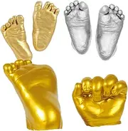 SWOOMEY Baby Hand Foot Casting Kit 3D Baby Prints DIY Newborn Boy Toys Handprint Kit Natural Material