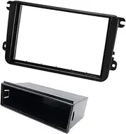 Pexorin Single DIN Car Radio Frame Installation, 1 DIN 2 DIN Front Panel Frame Stereo, for Seat, Car Radio Dashboard Panel