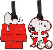 [Disney] Peers Hardy - Peanuts Snoopy Red, White & Black 2 Piece Luggage