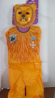Vintage COLLEGEVILLE~1992 WIZARD OF OZ COWARDLY LION Halloween COSTUME MASK~NWT