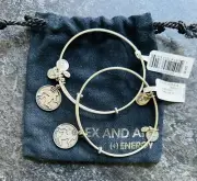 Alex and Ani Aquarius Charm Bracelet TWO Matching