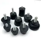 Rubber Adjustable Feet M6 M8 M10 Screw Leveling Table Foot Machine Furniture Leg