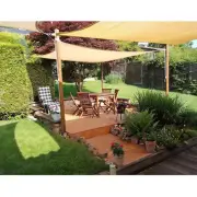 2x2.5M Waterproof Proof Sun Shade Sail Rectangle Garden Pool UV Block Canopy