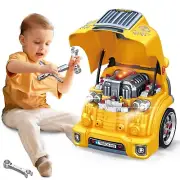 MUGEYMYD Large Truck Engine Toy for Kids 3-5, Take Apart Motor Vehicle Preten...