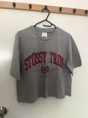 Women's brand new stussy tribe cropped t -shirt size 8