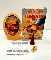JABON LLAMA PLATA LLAMA DINERO CLIENTES ABUNDANCIA ORACION AMULETO INCIENSO