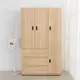 IDEA-MIT寢室傢俱4X7尺三抽木衣櫃/兩色可選 (7.6折)