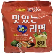 Samyang Delicious Ramen Spicy Seafood Flavor 115g (1 piece), bundle (5 =575g)