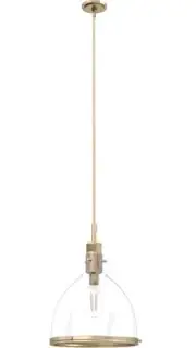 ** Hunter Fan Company 19297 Van Nuys Pendant Alturas Gold, Glass Metal