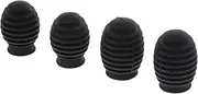 Kisangel 4pcs Drumstick Practice Covers Silicone Mute Tips for Beginners Silent Drumstick Protective Sleeves for Noise Reduction Drum Accessories for Drumming Practice