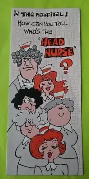 Adult Humor Greeting Card- X Rated Get Well Soon Head Nurse