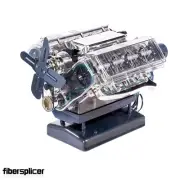 Mini V8 Engine Model Kit Simulated 8-Cylinder Engine Toy DIY Car Model