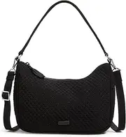 [Vera Bradley] Microfiber Frannie Crescent Crossbody Purse