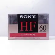 Sony HF Type I Hi-Fi Recoding 60 Minutes Blank Cassette Tape C-60HF Sealed NEW
