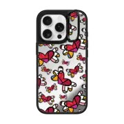 iPhone 16 Pro Mirror Ring Stand Case MagSafe Compatible LOVE IS IN THE AIR BY ROMERO BRITTO