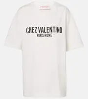 [Valentino] Valentino Cotton jersey T-shirt AU 14 white
