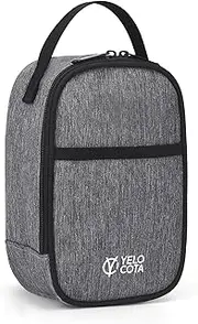 Mini Thermal Bag, Snack Bag, Insulated Lunch Bag, Lunch Cooler Bags, Exact Designed for Insulated Food Jar Below 27oz, Lunch Tote Bag for Child,Men,Women … Gray