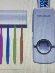 Press 2 Paste Hands Free Automatic Toothpaste Dispenser/ Bonus 2 PACK